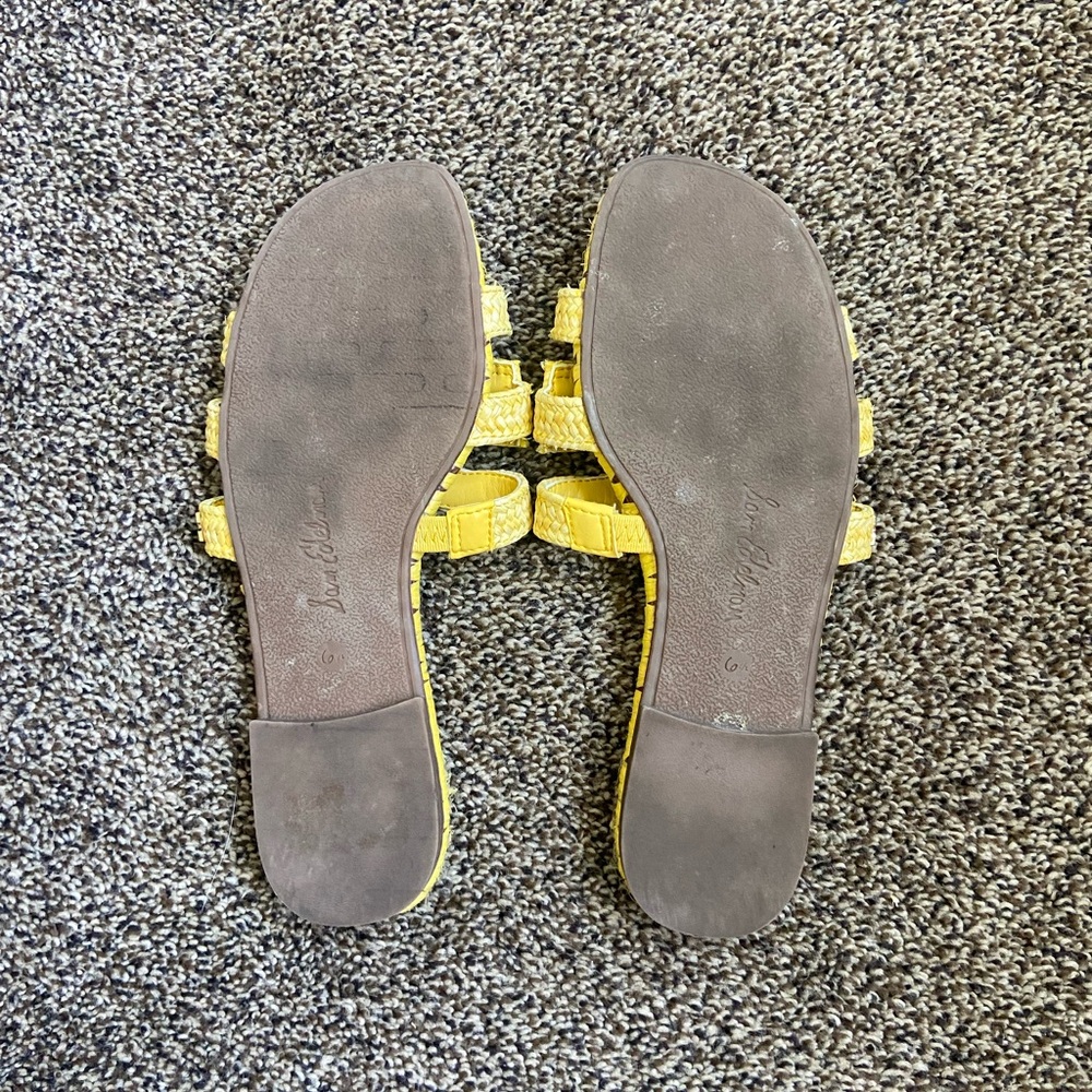 Sam Edelman Beckie 2 Yellow Slide Sandals 6.5 - Picture 6 of 7